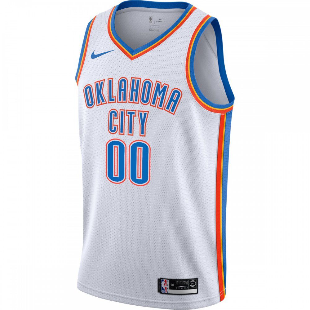 Oklahoma City Thunder 2020/21 Swingman Custom Jersey - Association Edition - White-Pro Kit Vault | Brand New 26/27 Sports Jerseys